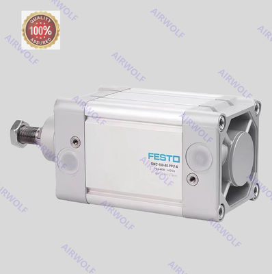 FESTO Bore 32–125mm ISO15552 Compliant Profile Barrel ATEX 0.6–12 Bar DNC Polyurethane / Nitrile Rubber Pneumatic Cylinder