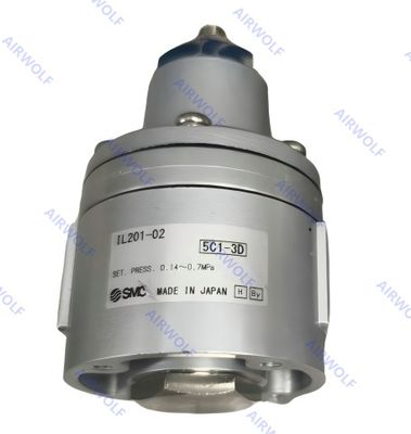 SMC 1/4"  Aluminum Alloy Diaphragm Type Single Doube Acting 3 Port Lock-up Valve IL201-02	IL220-02 IL211-02B IL201-N02 IL220-N02 IL211-F02 IL211-N02B IL211-F02B