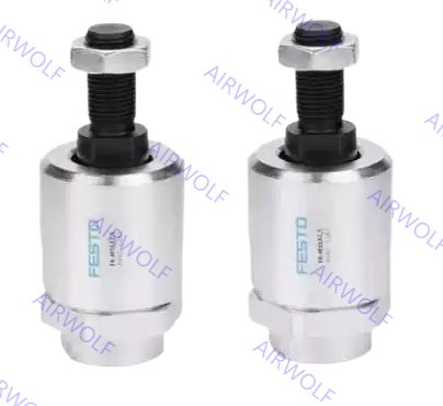 Festo Case-hardened Steel Piston rod attachments Self-aligning rod coupler FK Series with ±4° Angle Compensation and 0.5, 0.7, 1 Center of sphere Radial Compensation