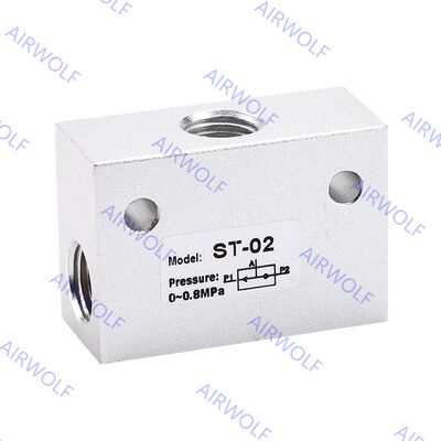 ST-01, ST-02, ST-03, ST-04, ST-06, ST-08 ST Series one-way Shuttle Valve 1/8", 1/4", 3/8", 1/2", 3/4", 1"