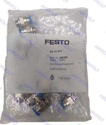 Festo QS-G1/8-4 QS-G1/8-4-100 QS-G1/8-6 QS-G1/8-6-100 QS Series Push-in Fitting