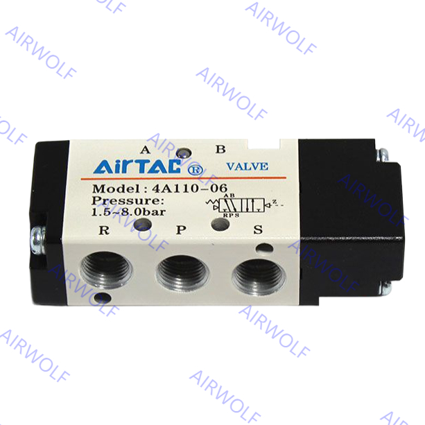 4A110-M5/06, 4A120-M5/06 AIRTAC 4A100 Series 5/2 way Air Valves M5 1/8"