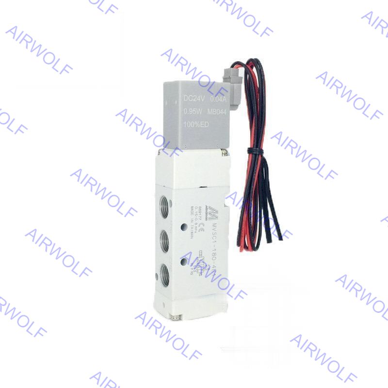 Mindman MVSD1-180-4E1 MVSD1-1801-4E2 MVSD1-180-4E2C, P, R 5/2 way  5/3 way Solenoid Valve 1/8"
