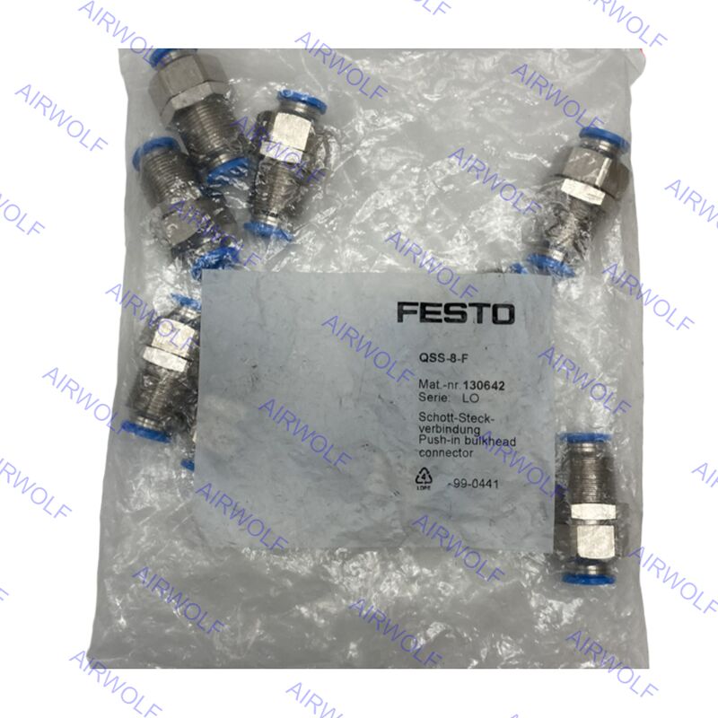 Festo QSS-8-F QSS-10-F QSS-12-F QSS Series Push-in bulkhead connector