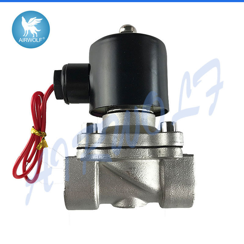 2S200-20 Water Solenoid Valve 24vdc 3/4 Inch Normally Closed Stainless Steel Pneumatic